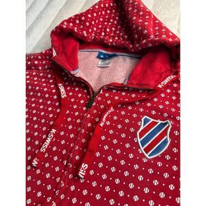 Men's Vintage K-Swiss Red Hoodie - XXLarge